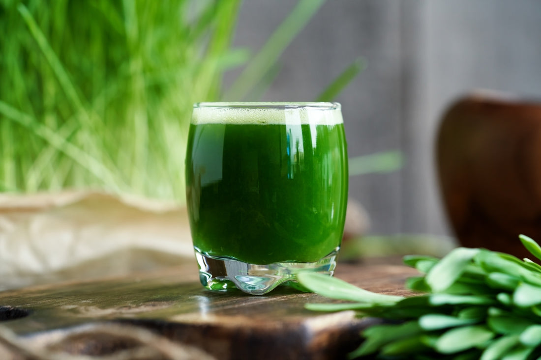 Can you mix wheatgrass juice and ginger?