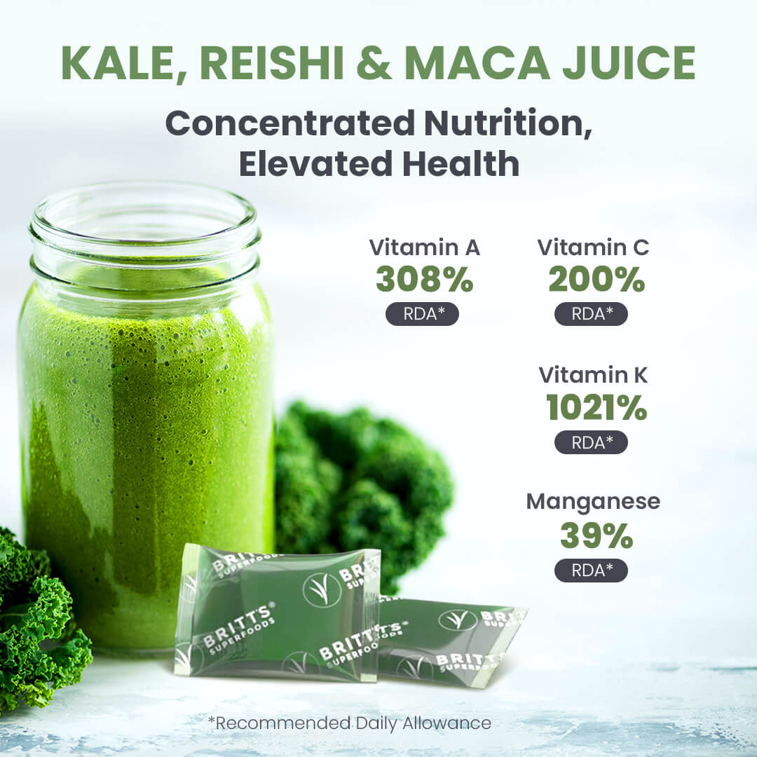 Kale juice shots