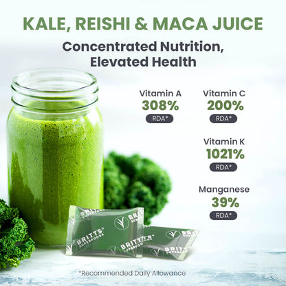 Kale juice shots