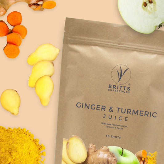 Apple, Ginger and Turmeric Juice Shots - Britt's Superfoods